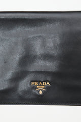 Prada Leather Bow Clutch Bag