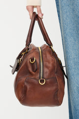 Prada Leather Bowling Bag