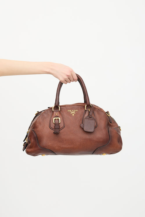 Prada Leather Bowling Bag