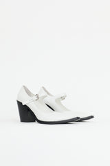 Prada Leather Cedro Heel