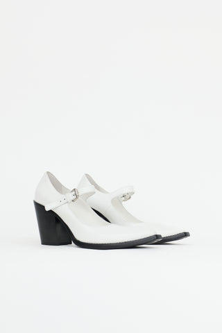 Prada Leather Cedro Heel