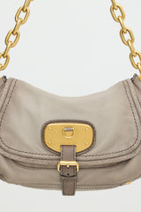 Prada Leather Chain Flap Bag