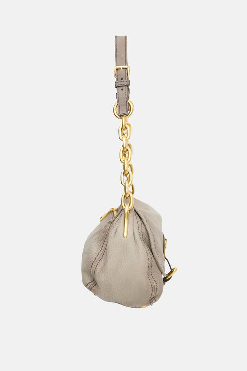 Prada Leather Chain Flap Bag