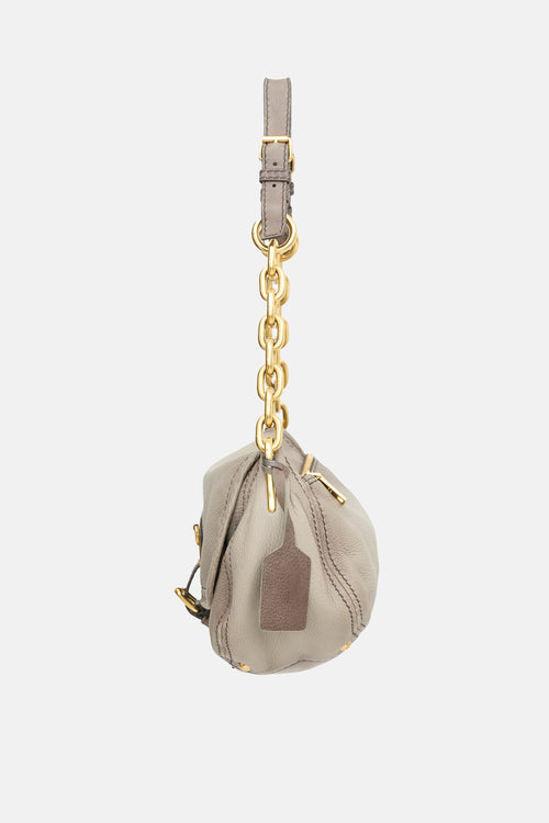 Prada Leather Chain Flap Bag