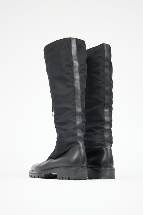 Prada Leather Combat Boot