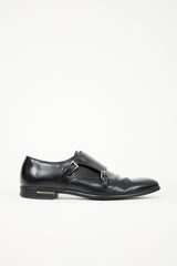 Prada Leather Double Monk Strap Derby