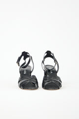 Prada Leather Embossed Heel