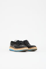 Prada Leather Espadrille Platform Derby