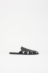 Prada Leather Fisherman Mule Sandal