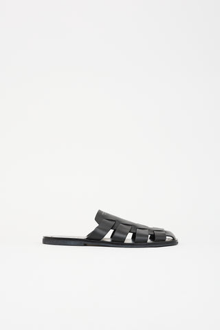 Prada Leather Fisherman Mule Sandal
