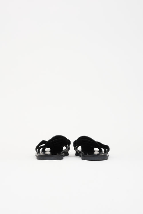 Prada Leather Fisherman Mule Sandal