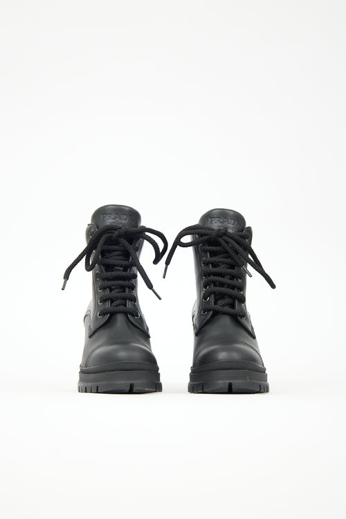 Prada Leather Heeled Boot