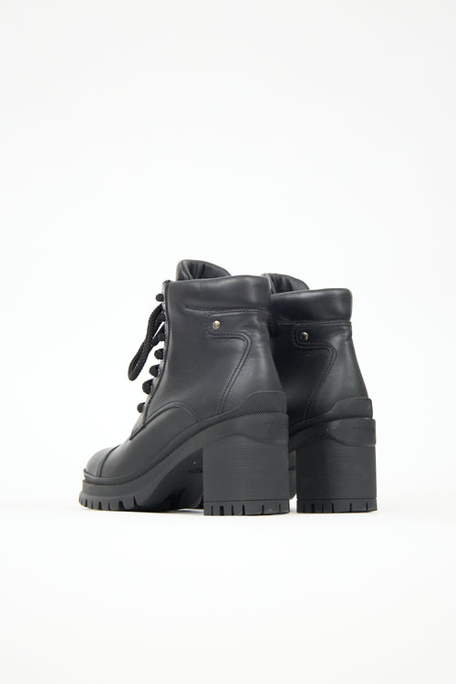 Prada Leather Heeled Boot
