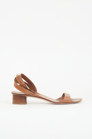 Prada Leather Heeled Sandal