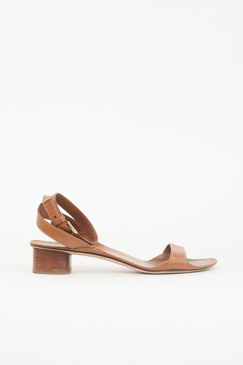 Prada Leather Heeled Sandal