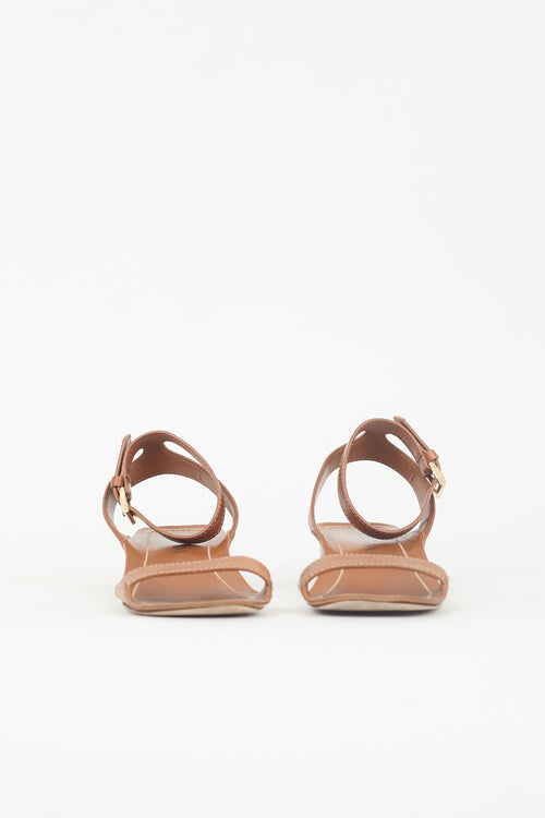 Prada Leather Heeled Sandal