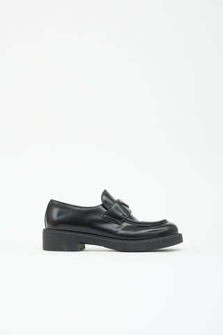 Prada Leather Logo Loafer