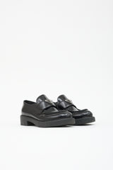 Prada Leather Logo Loafer