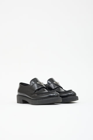 Prada Leather Logo Loafer