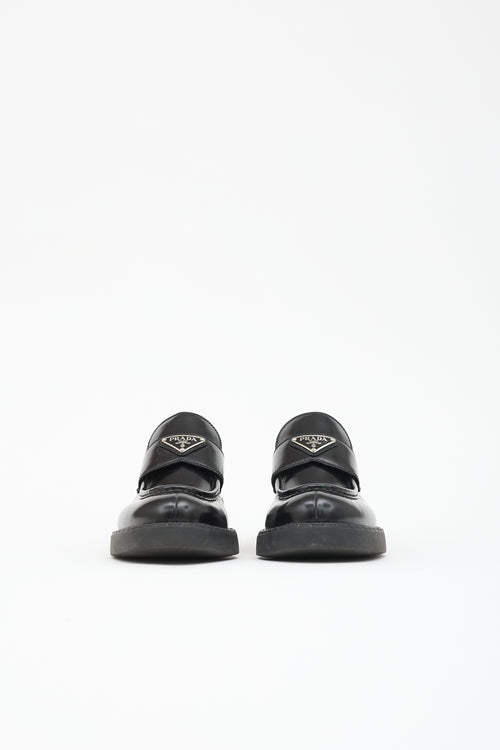 Prada Leather Logo Loafer