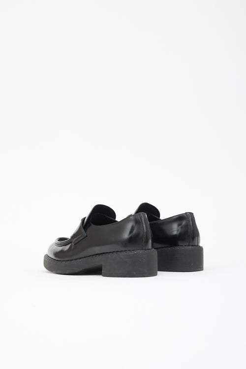 Prada Leather Logo Loafer