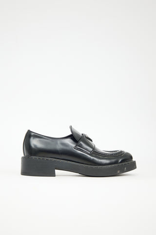 Prada Leather Logo Loafer