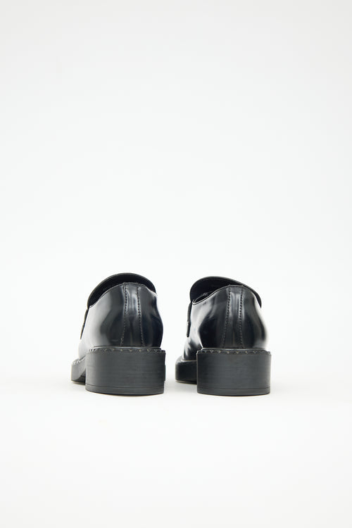 Prada Leather Logo Loafer