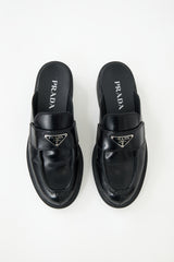 Prada Leather Logo Mule