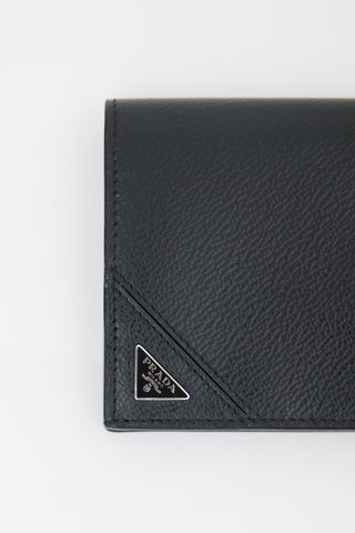 Prada Leather Long Bifold Wallet