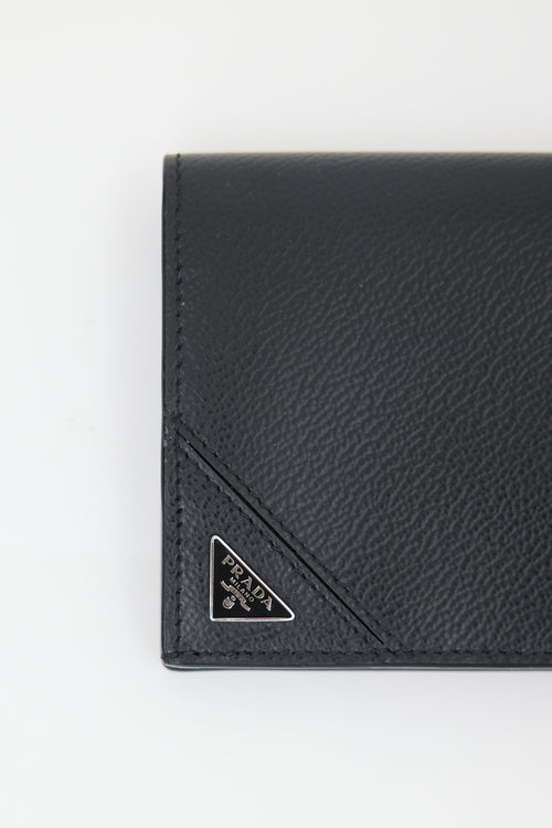 Prada Leather Long Bifold Wallet