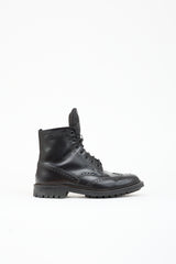 Prada Leather Longwing Brogue Boot