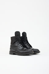 Prada Leather Longwing Brogue Boot