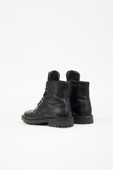 Prada Leather Longwing Brogue Boot
