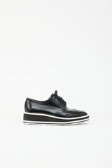 Prada Leather Longwing Platform Oxford