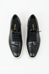 Prada Leather Longwing Platform Oxford