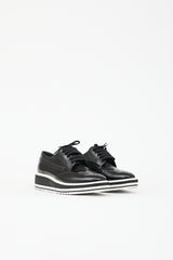 Prada Leather Longwing Platform Oxford