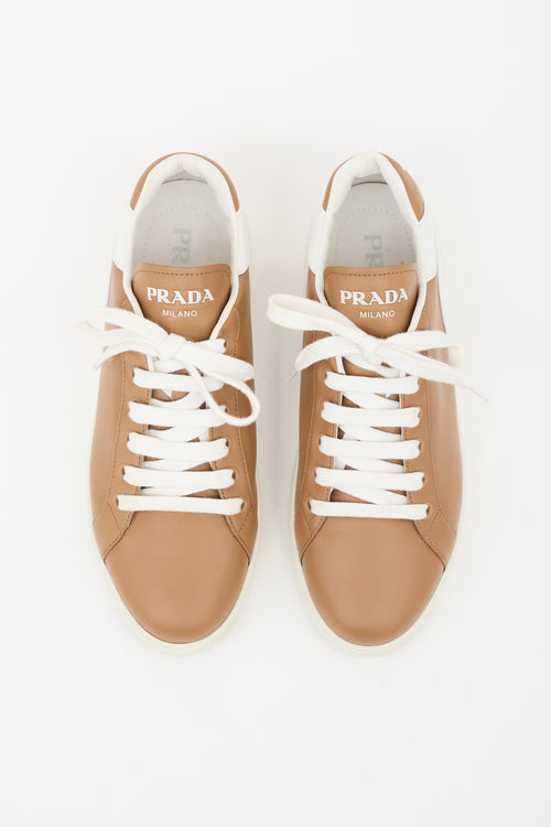 Prada Leather Low Top Sneaker