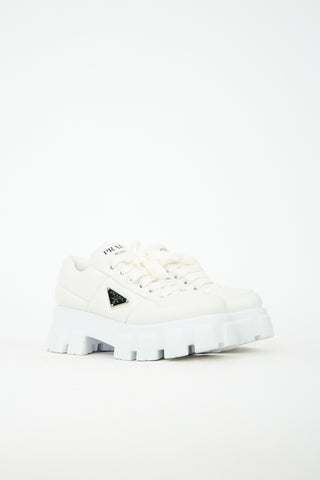 Prada Leather Monolith Platform Sneaker