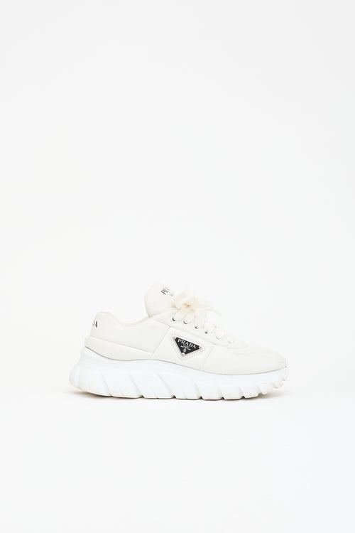 Prada Leather Padded Logo Sneaker
