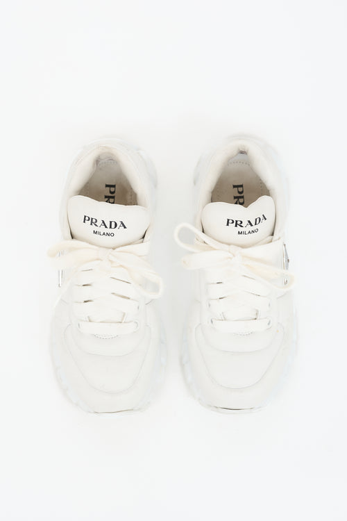 Prada Leather Padded Logo Sneaker