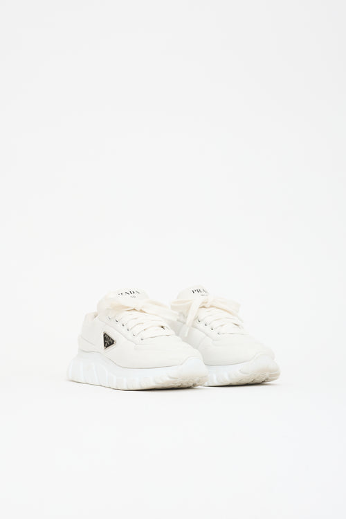 Prada Leather Padded Logo Sneaker