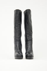 Prada Leather Platform Boot