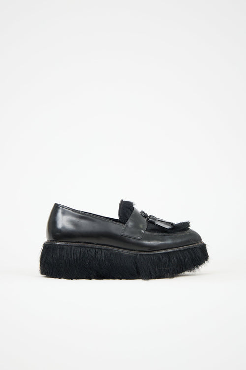 Prada Leather Platform Loafer