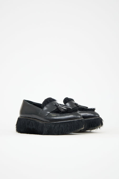 Prada Leather Platform Loafer