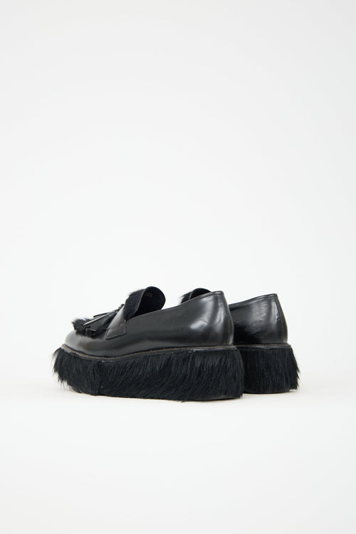 Prada Leather Platform Loafer