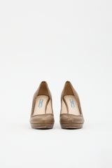 Prada Leather Platform Pump