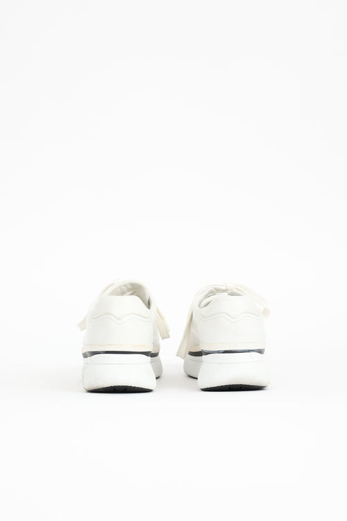 Prada Leather Platform Sneaker