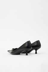 Prada Leather Pointed Toe Pump
