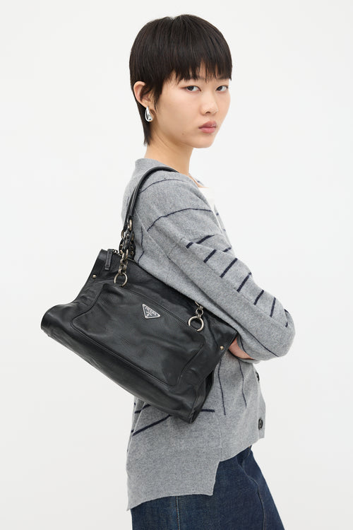 Prada Leather Screw Bag