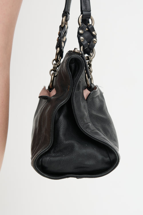 Prada Leather Screw Bag